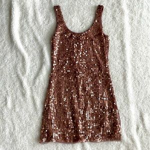 Mexx Rose Gold XS Mini Dress
